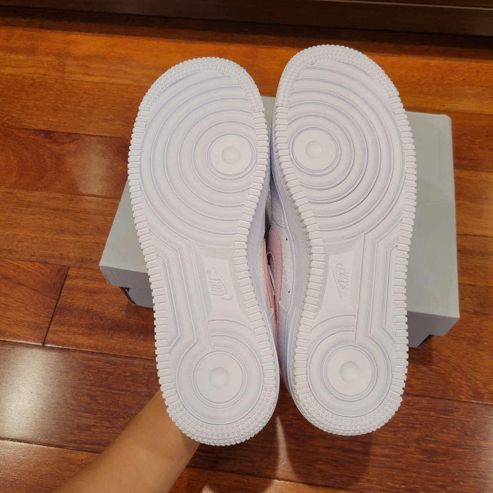 Brand New Air Force 1 GS Pink Foam Sneakers - Picture 7 of 8
